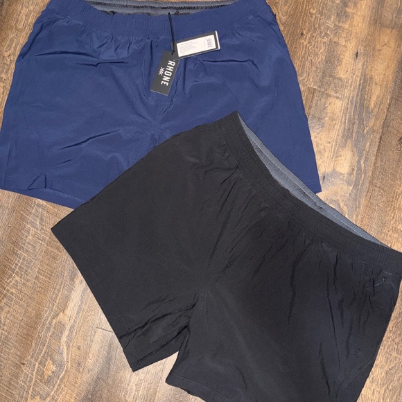 2 pairs RHONES men’s XXL athletic shorts NWT - black & blue - Picture 1 of 8